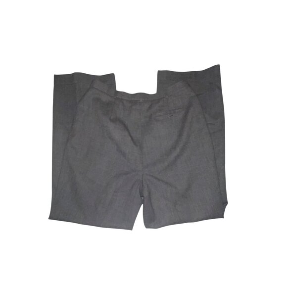 Rena Rowan Womens Gray Worsted Wool Sz 14 Flat Front Pleated Lined Dress Pants - Picture 4 of 14